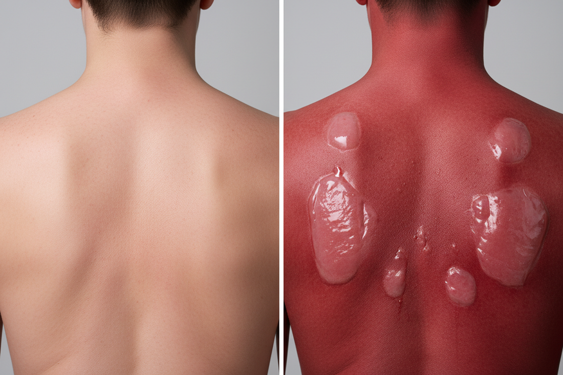 Phototypes I et II : différence entre coup de soleil et brûlure solaire, conseils et prévention