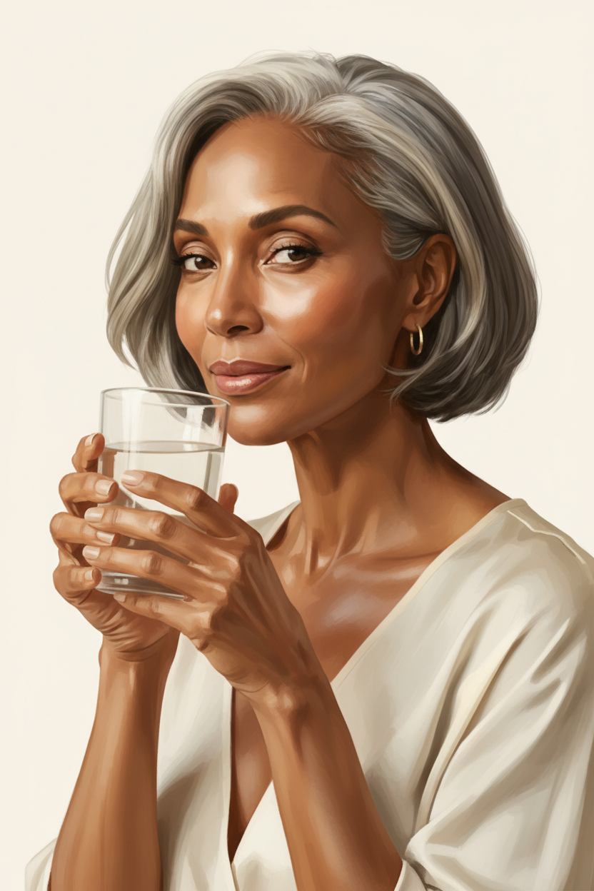 Pourquoi boire de l’eau redonne de l’élasticité à votre peau — et combien en boire vraiment
