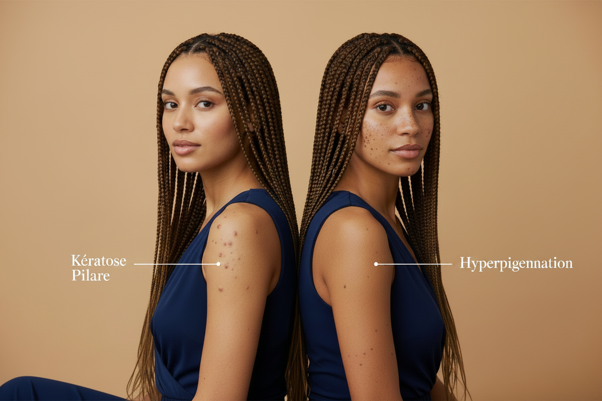 Peau de poulet (Kératose pilaire) vs Tache hyperpigmentaire : comment faire la différence ?