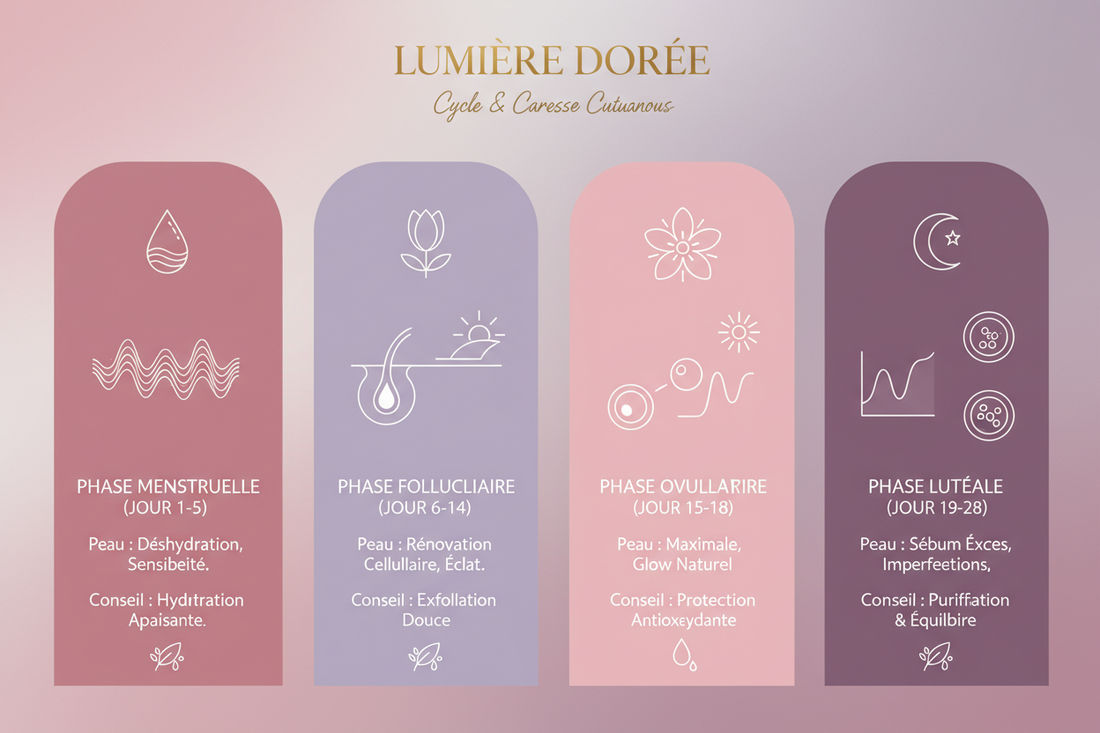 Cycle menstruel et peau : ce qui se passe vraiment dans votre peau à chaque phase