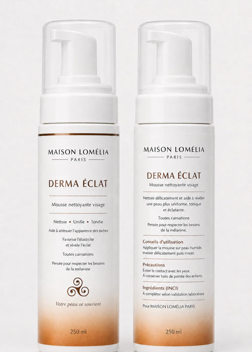 Derma Éclat — Mousse Nettoyante Visage Maison Lomélia Paris